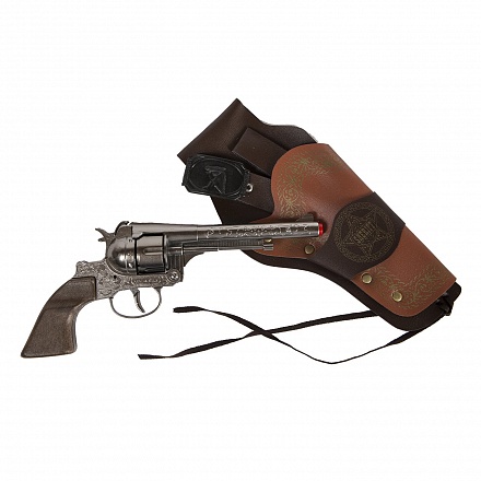 Игровой набор Ковбой: револьвер на 12 пистонов и кобура 